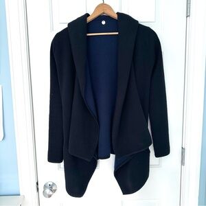 Margaret O'Leary Black St Moritz Cashmere Blend Sweater Cardigan Sz XS